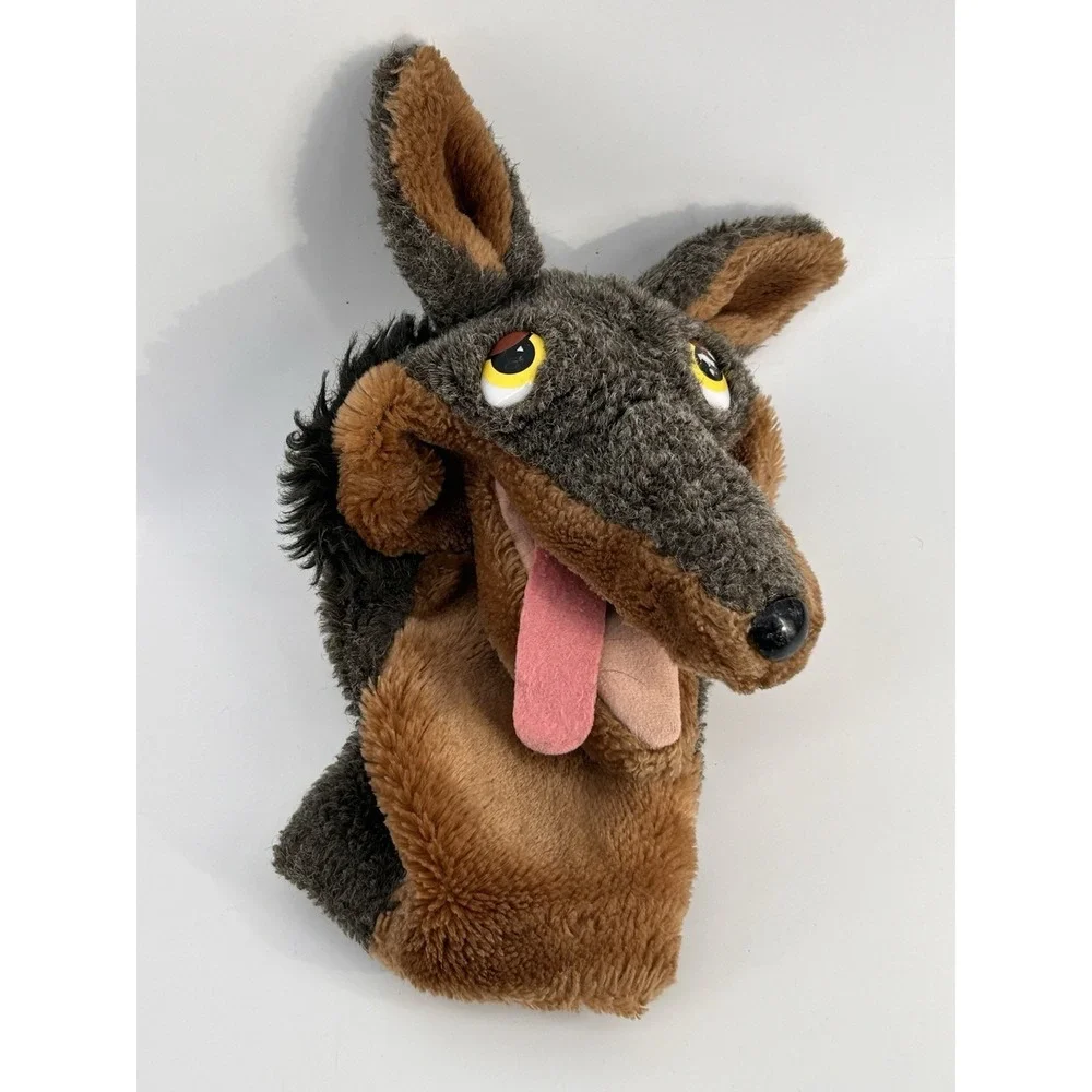 Dakin Vtg 1983 Hand Puppet Big Bad Wolf Dog German Shepherd Play Pretend Theater
